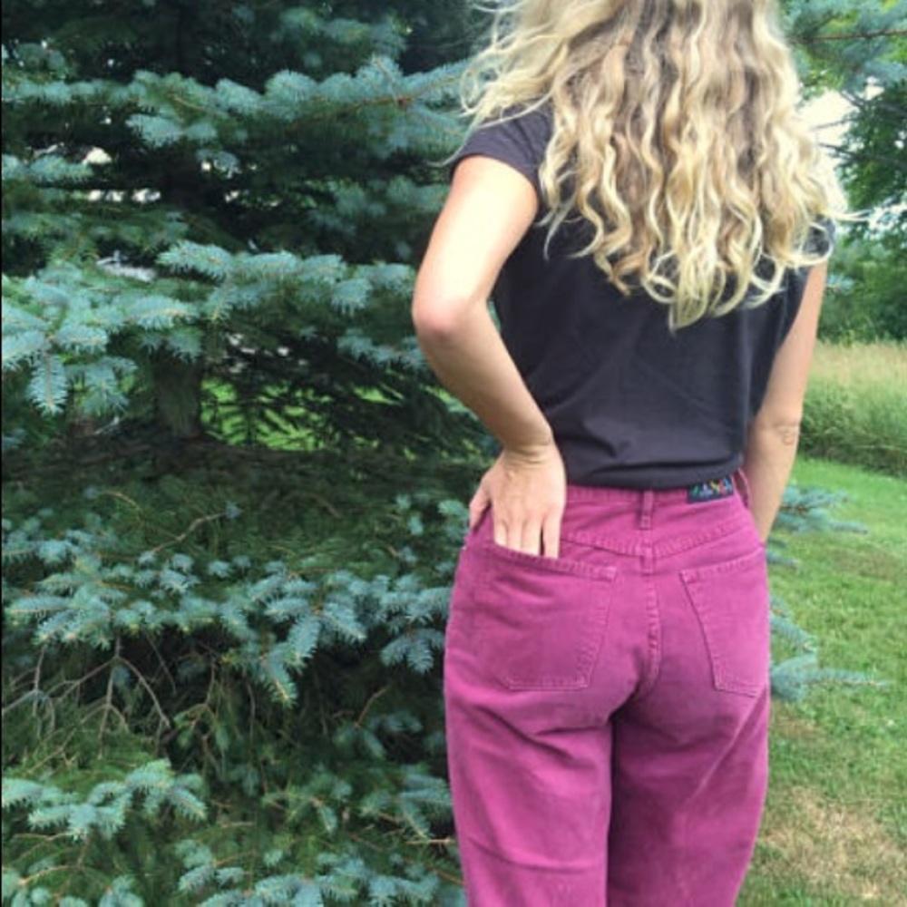 VINTAGE HIGH RISE JEANS >>> 6/8 Straight Leg 90's - Picture 5 of 6